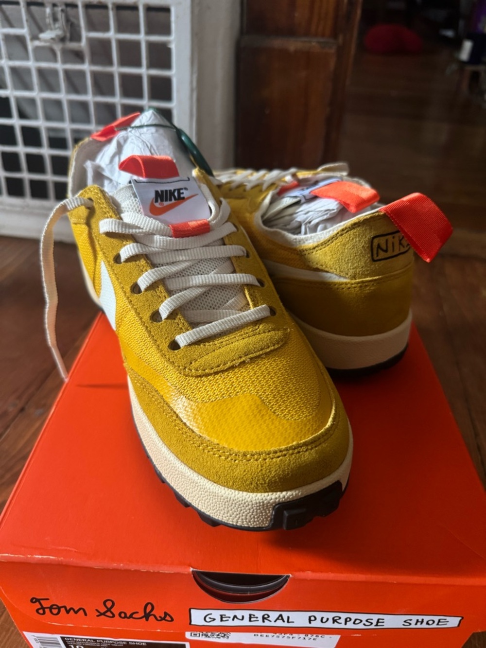 Tom Sachs x Nike: General Purpose Shoe - Yellow Low-Top Sneakers